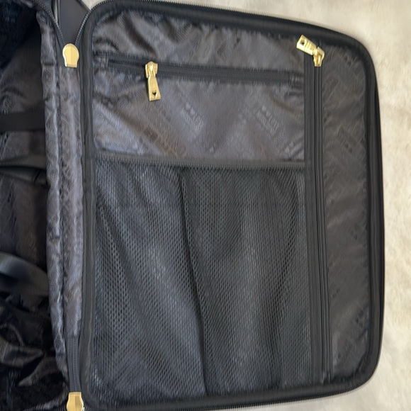 Love Moschino Nylon Trolly 18” Carry On Luggage Black and Gold - Picture 7 of 10